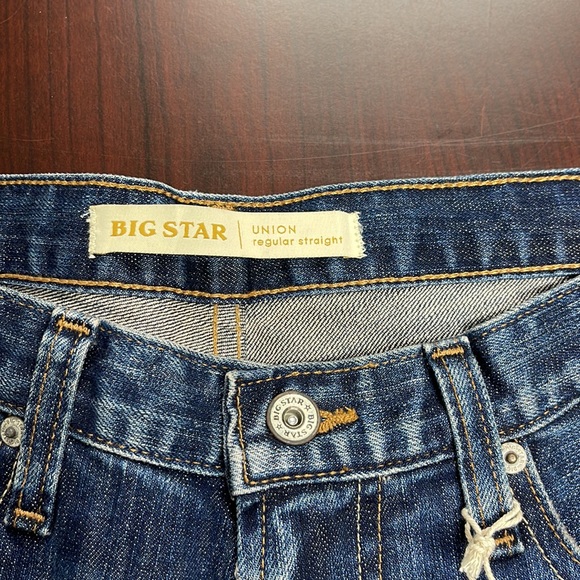 NWT Big Star Vintage Jeans Union Straight Leg Distressed - Picture 5 of 8